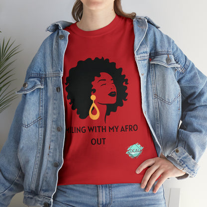DCAL Graphic Tees "Afro Out" Unisex Heavy Cotton Tee
