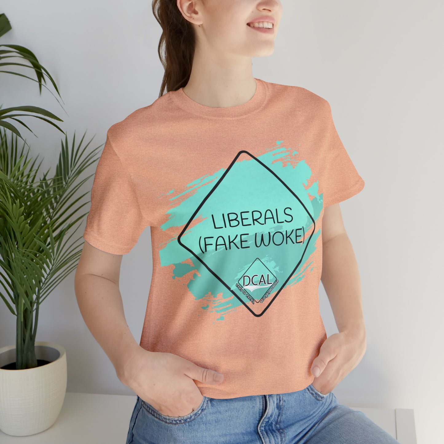 DCAL Graphic Tees "Fake Woke" Unisex Jersey Short Sleeve Tee