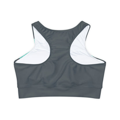 DCAL Athletic Elegance "You Can Do It" Fully Lined, Padded Sports Bra