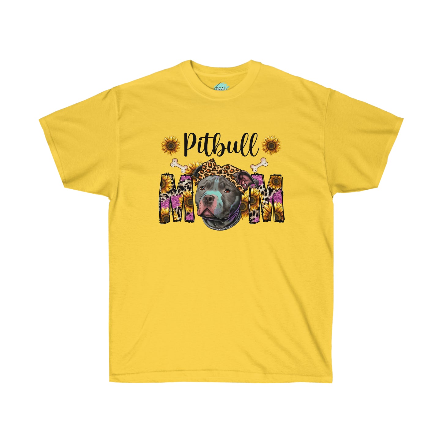 DCAL Pitbull Passion "Pitbull Mom" Unisex Ultra Cotton Tee