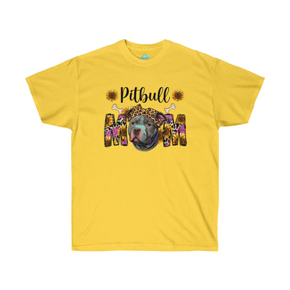 DCAL Pitbull Passion "Pitbull Mom" Unisex Ultra Cotton Tee