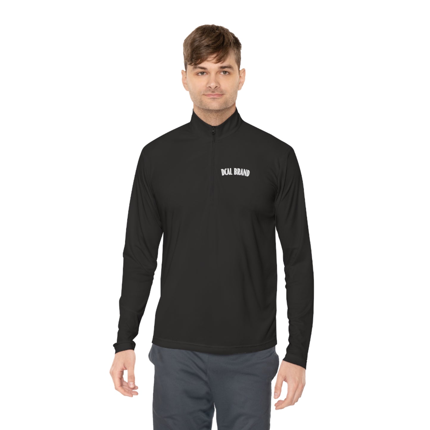 DCAL Brown Collection Unisex Quarter-Zip Pullover
