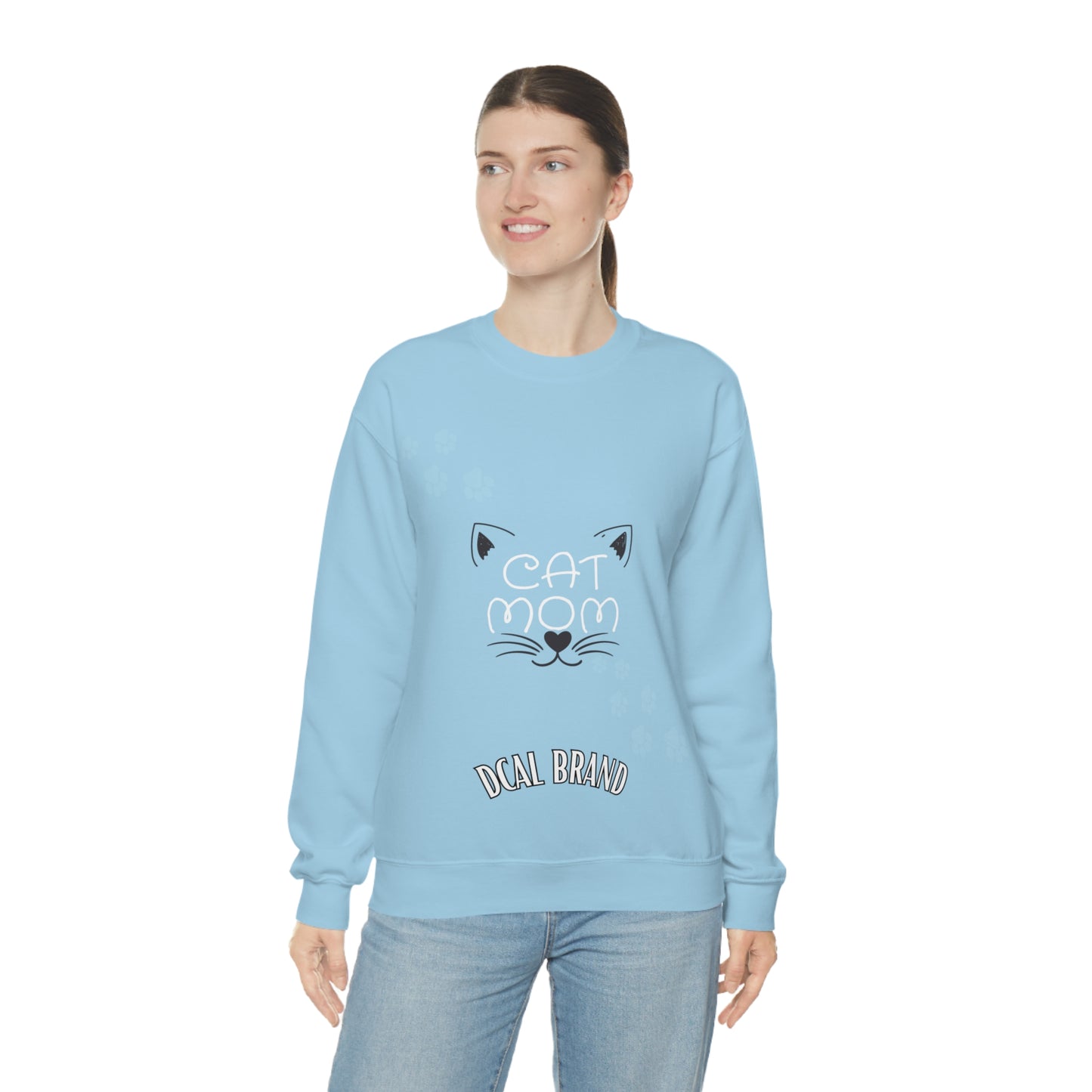 DCAL Meow Collection "Cat Mom" Unisex Heavy Blend™ Crewneck Sweatshirt