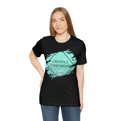 DCAL Graphic Tees "Fake Woke" Unisex Jersey Short Sleeve Tee