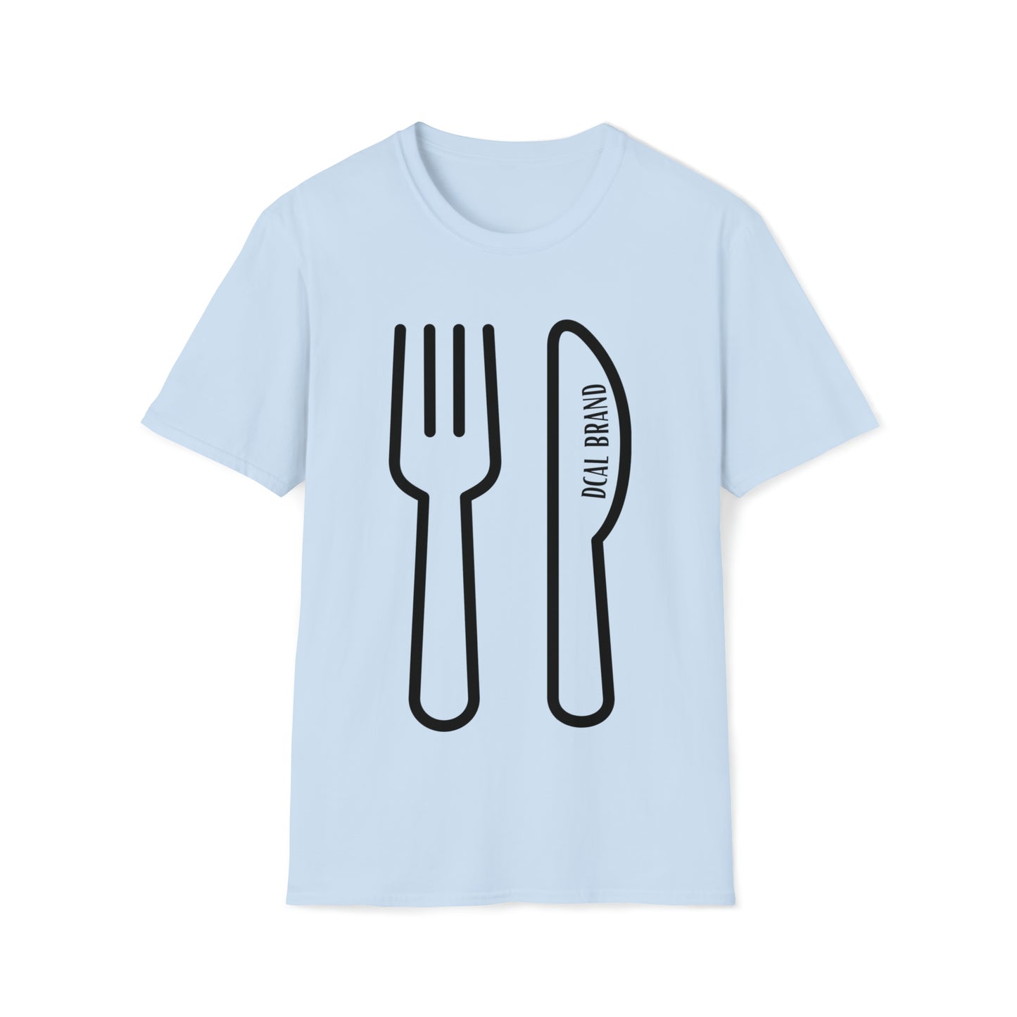 DCAL Graphic Tees Novel "Fork & Knife" Unisex Softstyle T-Shirt