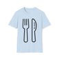 DCAL Graphic Tees Novel "Fork & Knife" Unisex Softstyle T-Shirt
