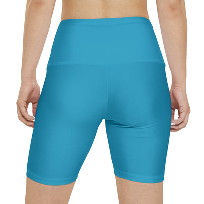 DCAL Brown Collection Minimalist "Blue" Women's Workout Shorts