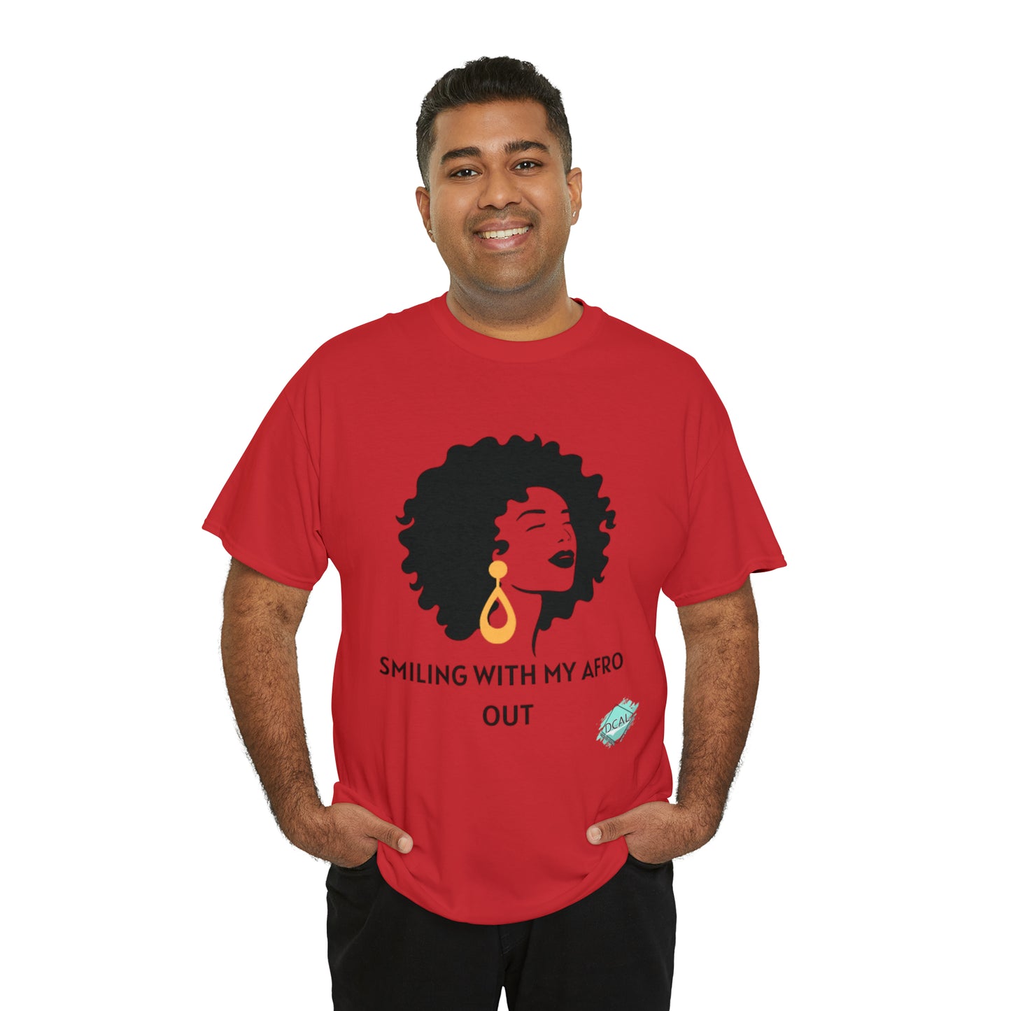 DCAL Graphic Tees "Afro Out" Unisex Heavy Cotton Tee