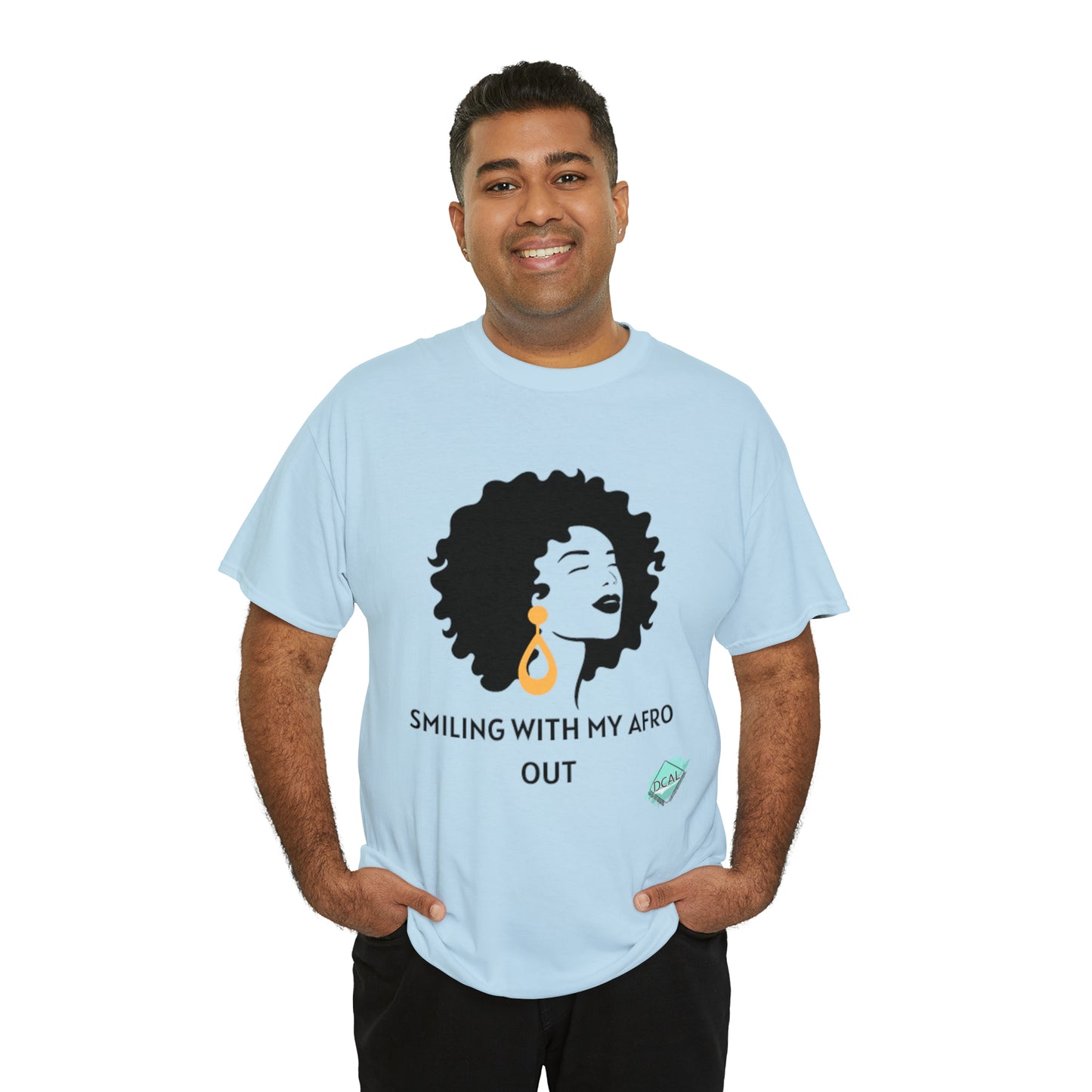 DCAL Graphic Tees "Afro Out" Unisex Heavy Cotton Tee