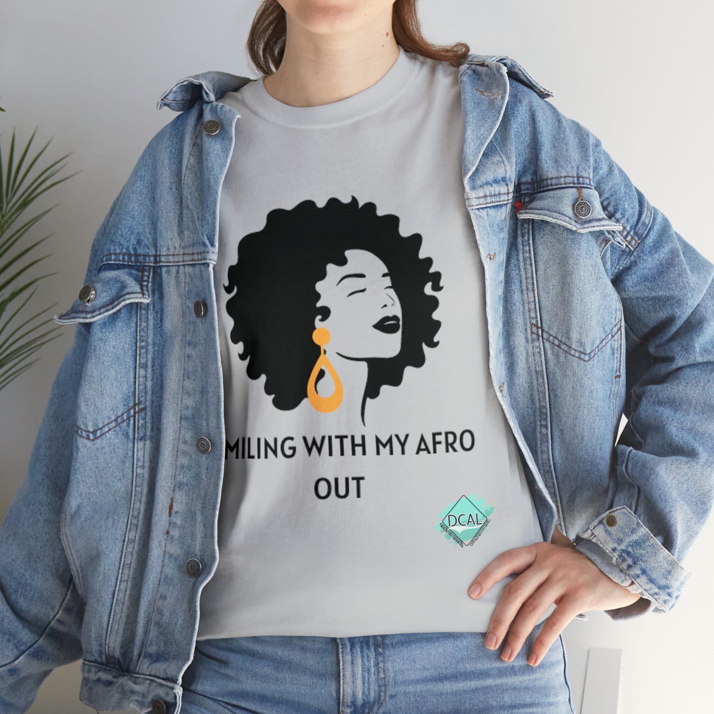 DCAL Graphic Tees "Afro Out" Unisex Heavy Cotton Tee