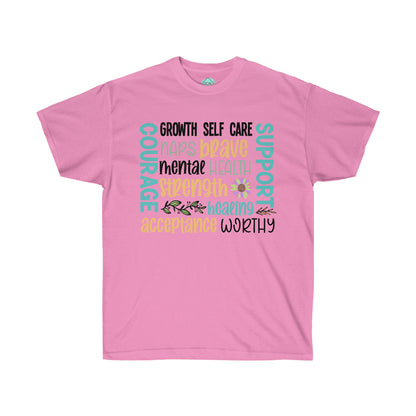 DCAL Strength in Stiches "Self Care"  Unisex Ultra Cotton Tee