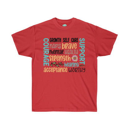 DCAL Strength in Stiches "Self Care"  Unisex Ultra Cotton Tee