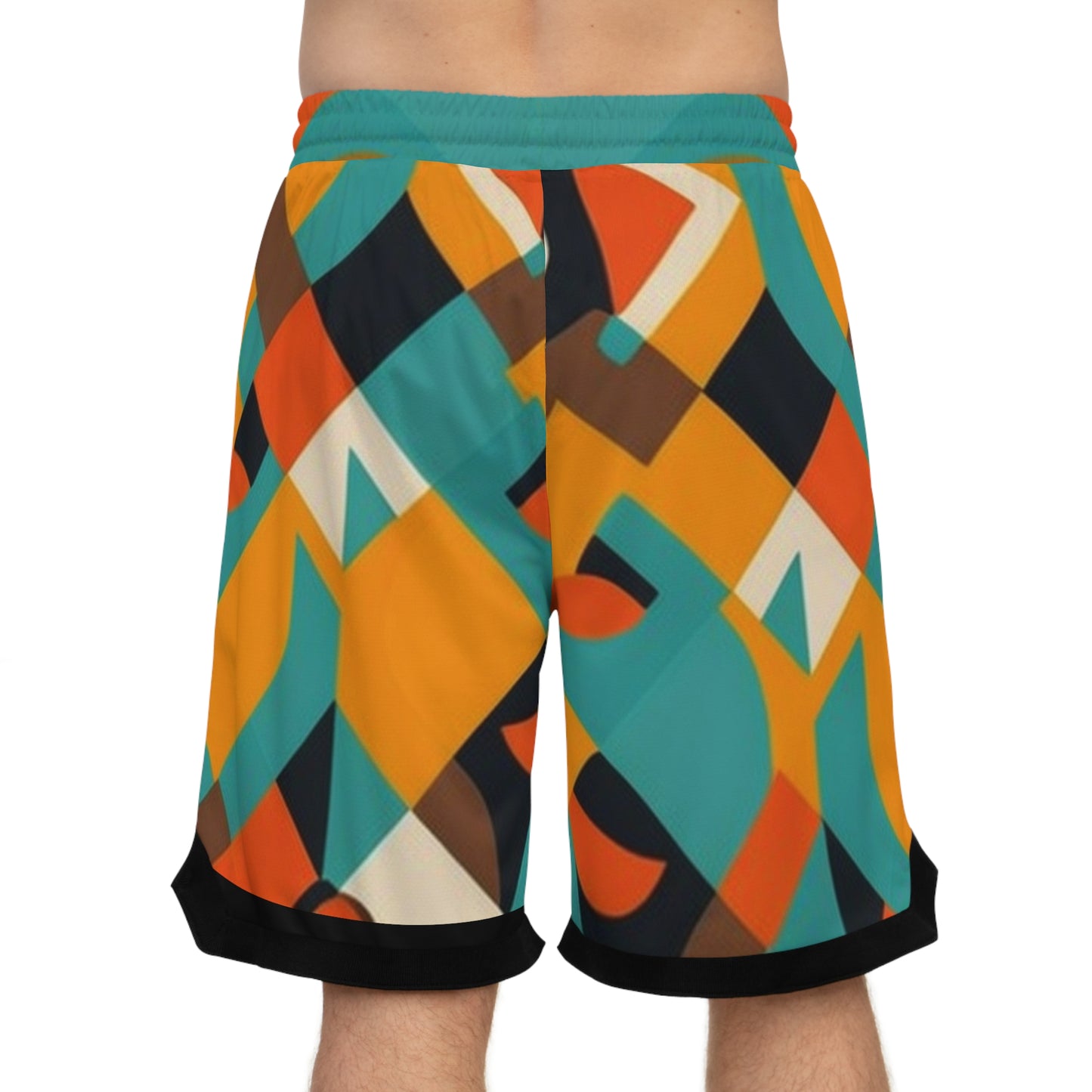 DCAL Men's Bottoms Basketball Rib Shorts