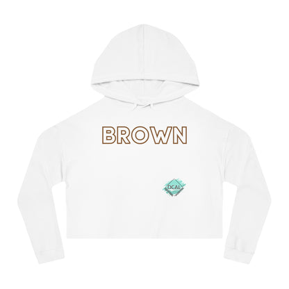 DCAL The Brown Collection Women’s Cropped Hooded Sweatshirt