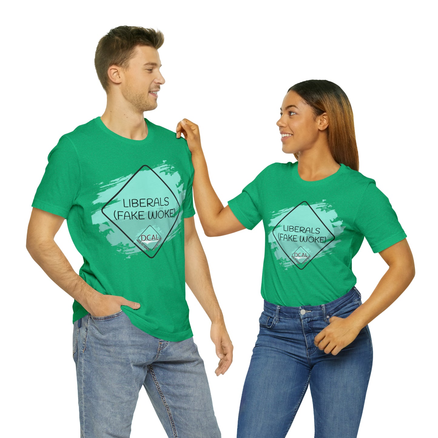 DCAL Graphic Tees "Fake Woke" Unisex Jersey Short Sleeve Tee