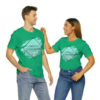 DCAL Graphic Tees "Fake Woke" Unisex Jersey Short Sleeve Tee