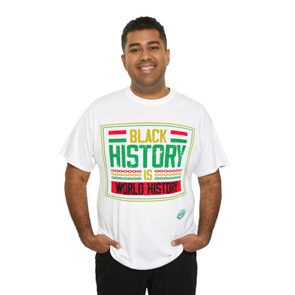 DCAL Juneteenth "World History" Unisex Heavy Cotton Tee
