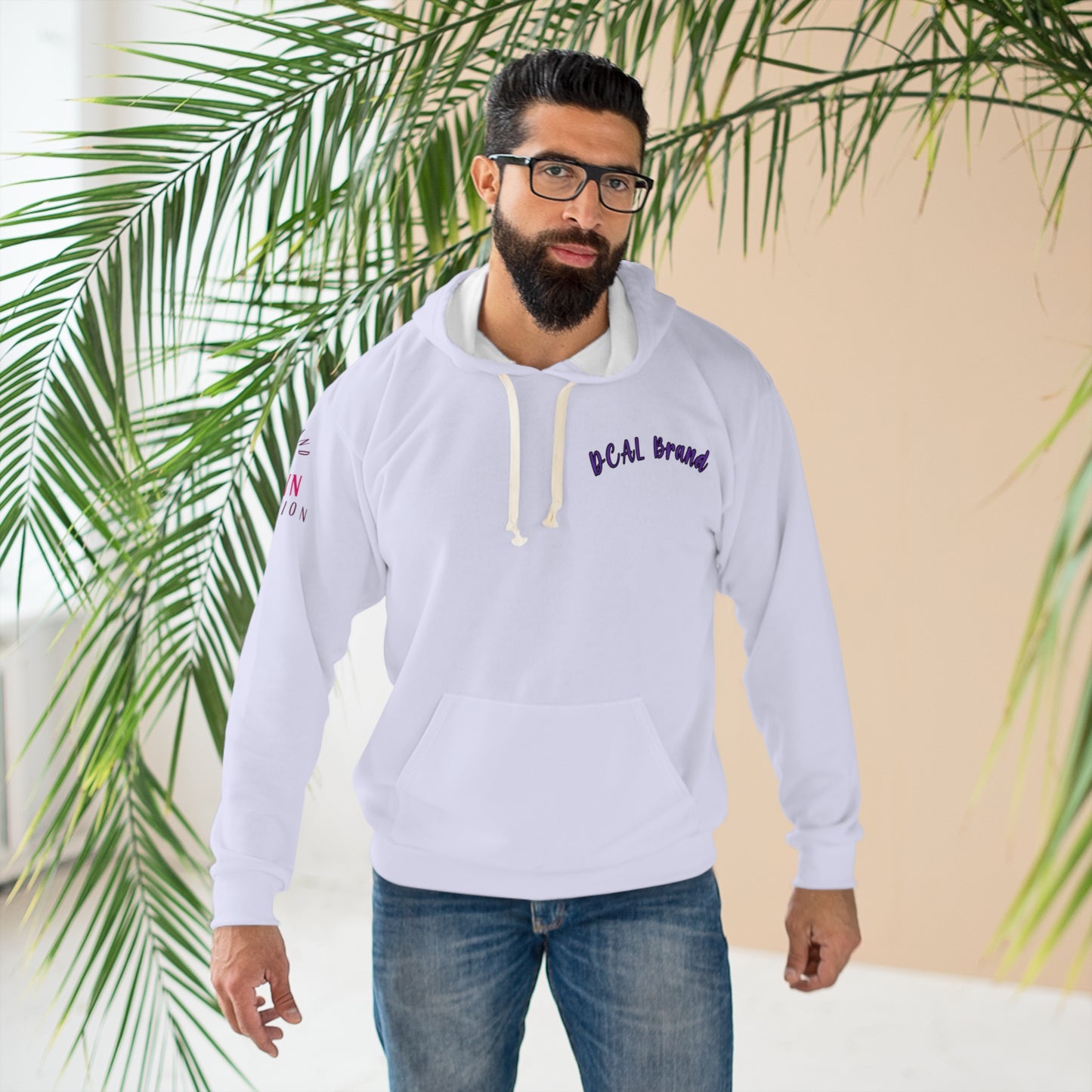 DCAL Brown Collection "Lavender and Purple" Unisex Pullover Hoodie