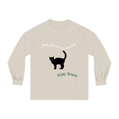 DCAL Meow Collection "Black cats are not bad luck" Unisex Classic Long Sleeve T-Shirt