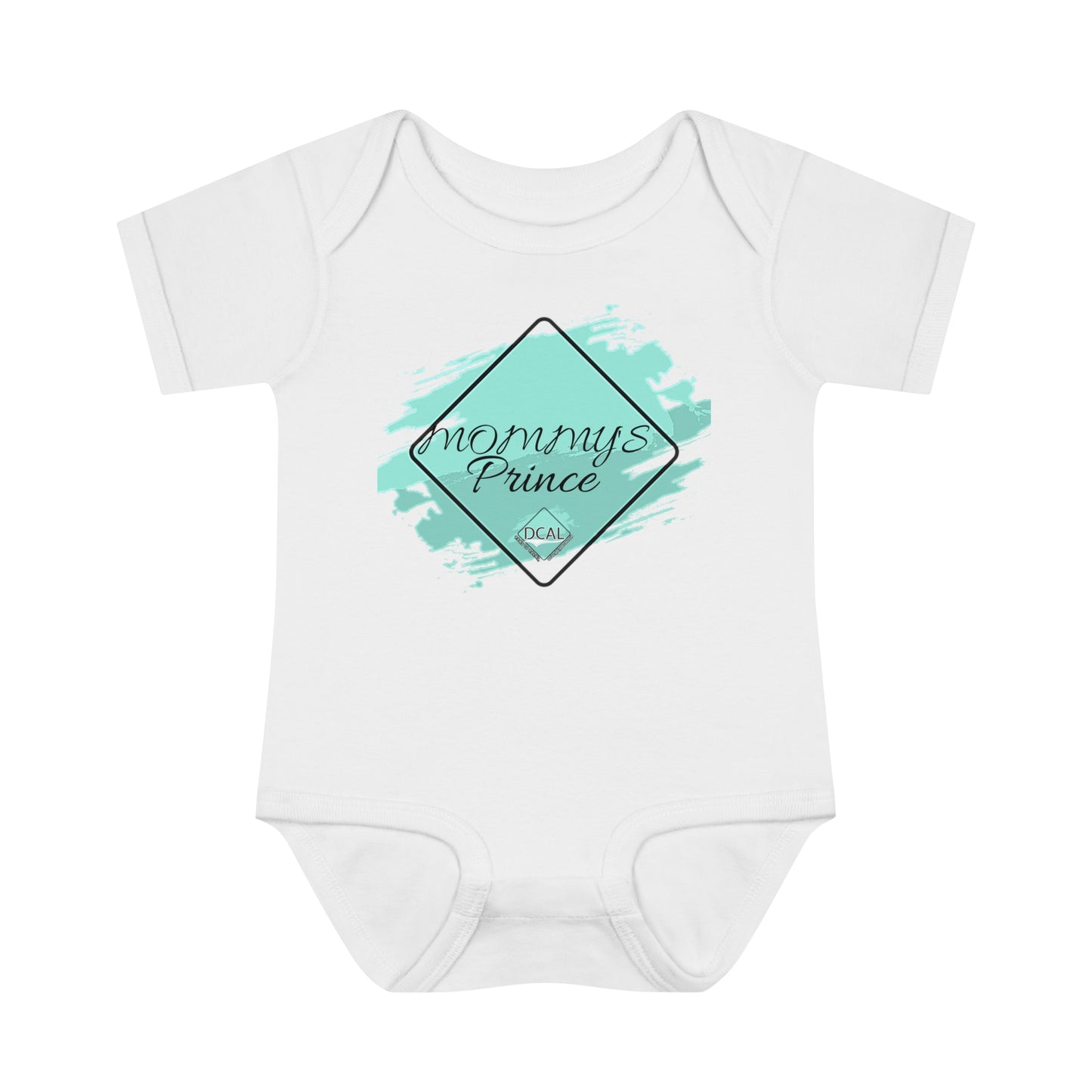 DCAL Baby Clothes "Mommy's Prince" Infant Baby Rib Bodysuit
