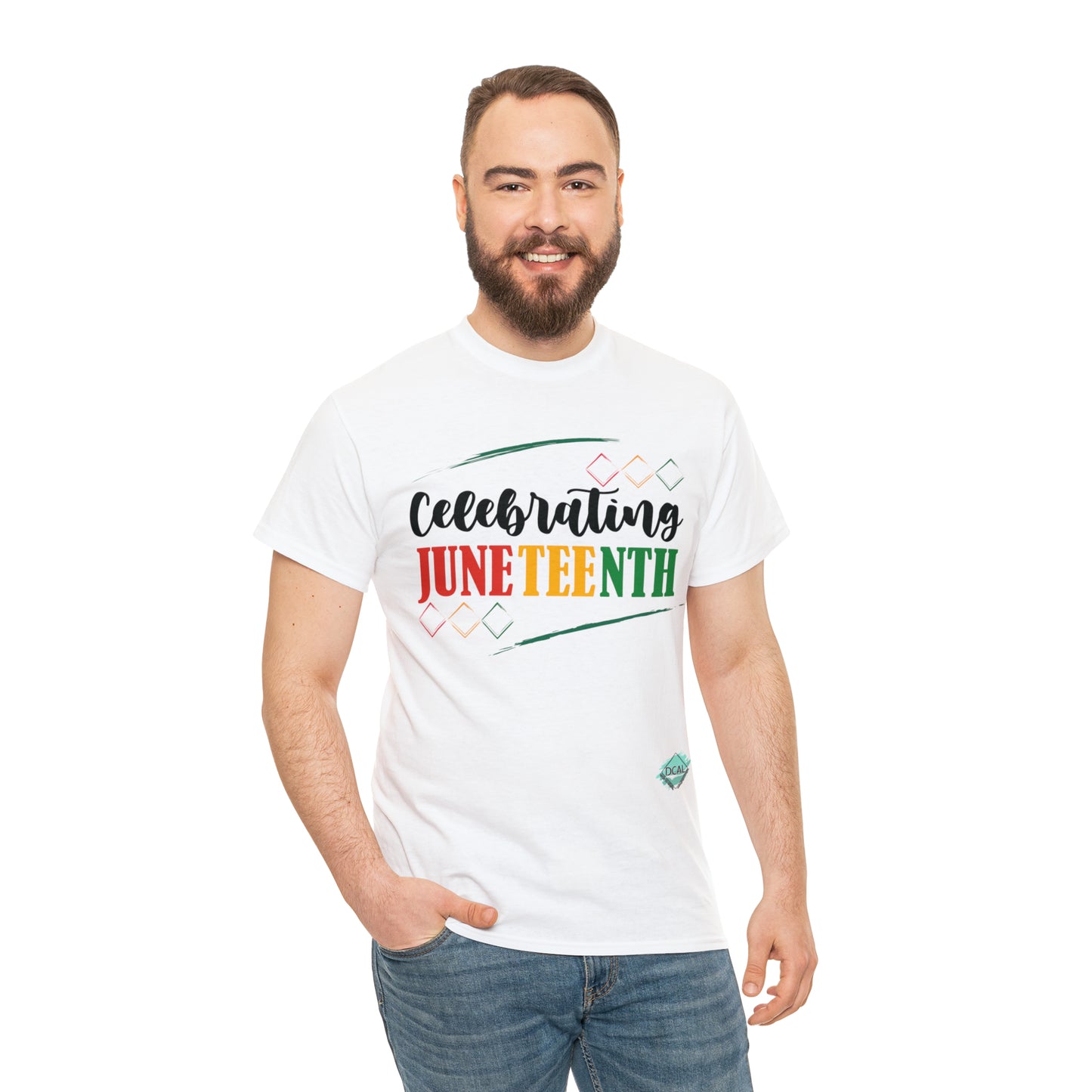 DCAL Juneteenth "Celebrating" Unisex Heavy Cotton Tee