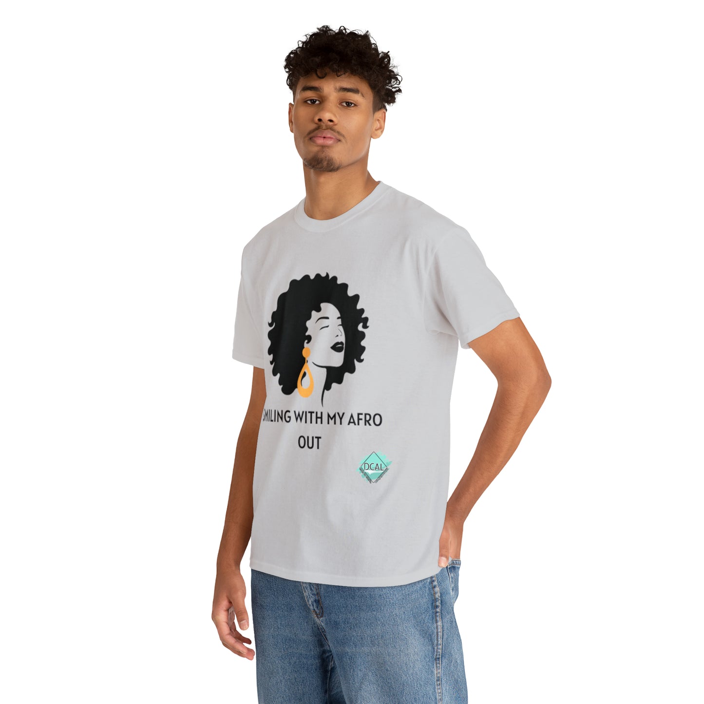 DCAL Graphic Tees "Afro Out" Unisex Heavy Cotton Tee