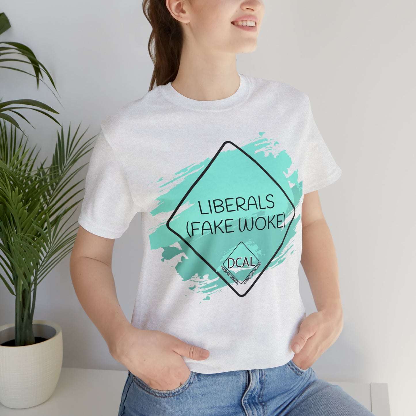 DCAL Graphic Tees "Fake Woke" Unisex Jersey Short Sleeve Tee