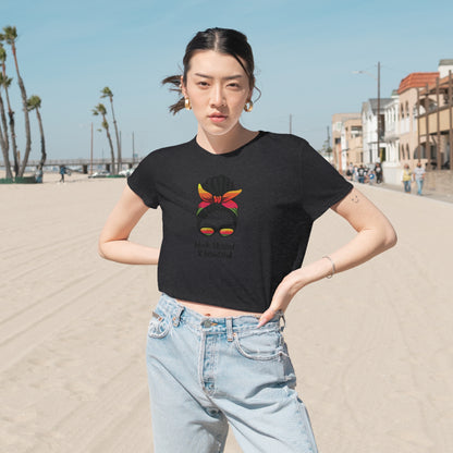 DCAL Graphic Women's Flowy Cropped Tee