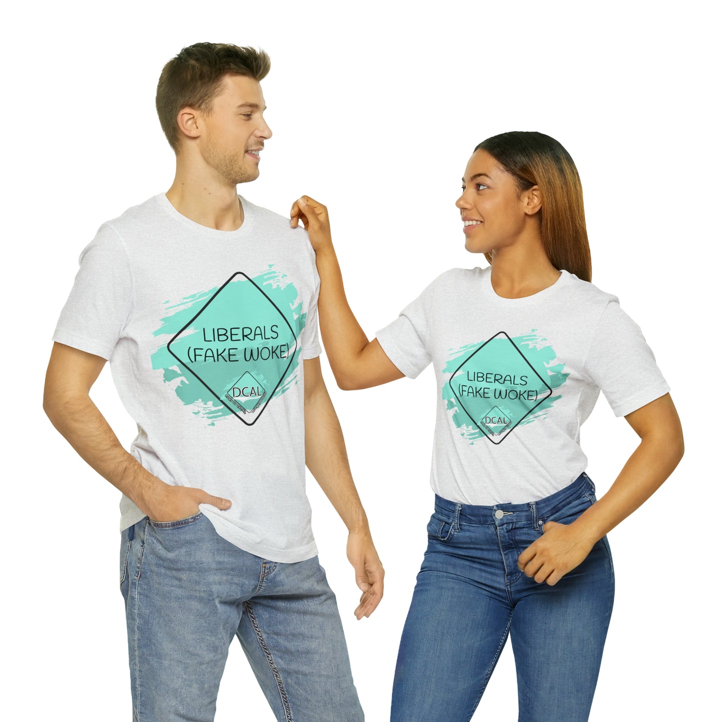 DCAL Graphic Tees "Fake Woke" Unisex Jersey Short Sleeve Tee