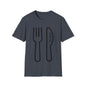 DCAL Graphic Tees Novel "Fork & Knife" Unisex Softstyle T-Shirt
