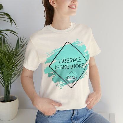 DCAL Graphic Tees "Fake Woke" Unisex Jersey Short Sleeve Tee