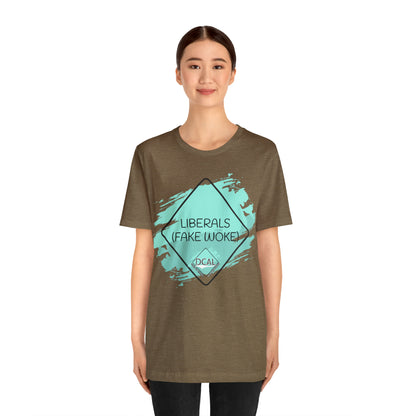 DCAL Graphic Tees "Fake Woke" Unisex Jersey Short Sleeve Tee
