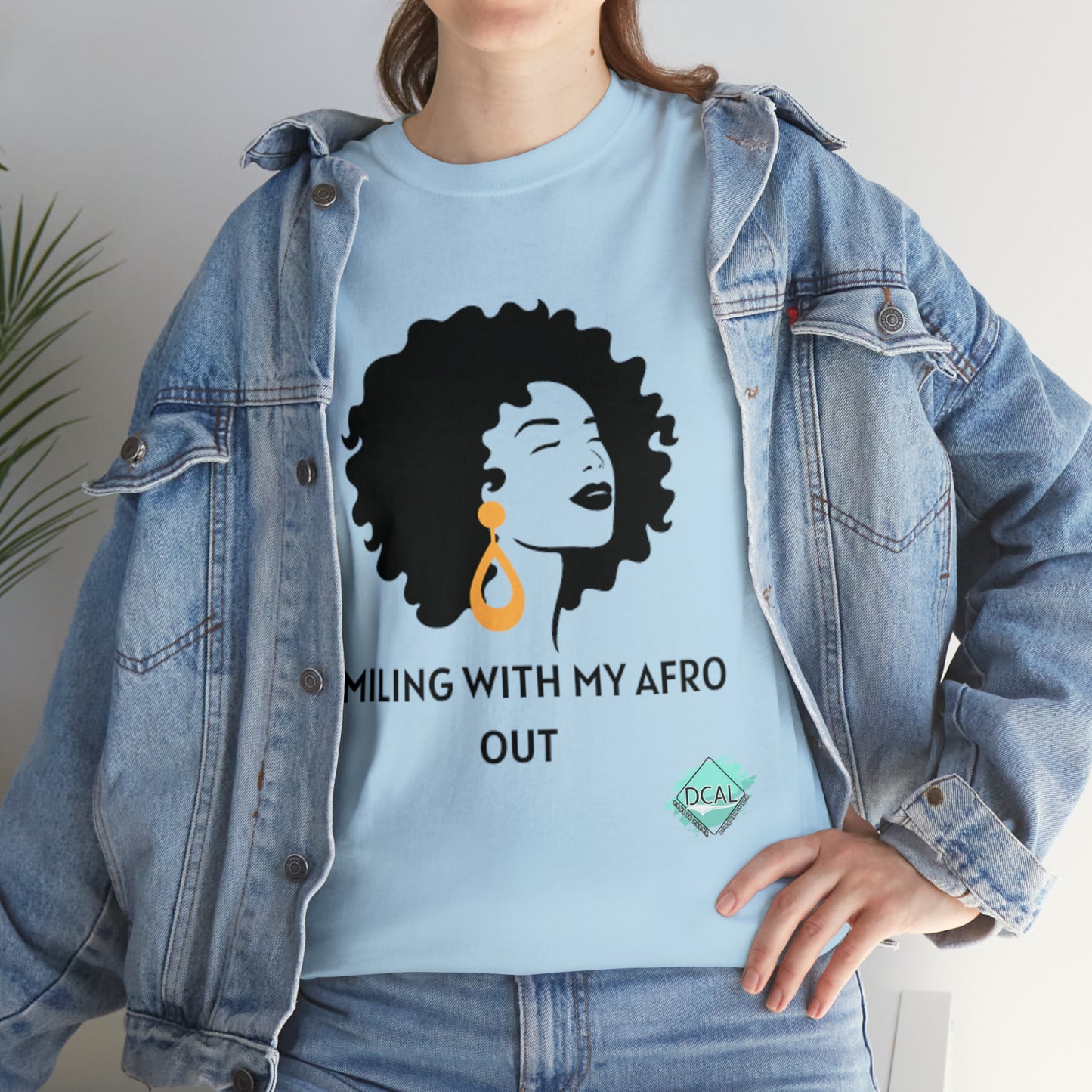 DCAL Graphic Tees "Afro Out" Unisex Heavy Cotton Tee