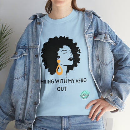 DCAL Graphic Tees "Afro Out" Unisex Heavy Cotton Tee