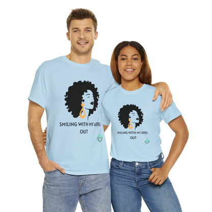 DCAL Graphic Tees "Afro Out" Unisex Heavy Cotton Tee