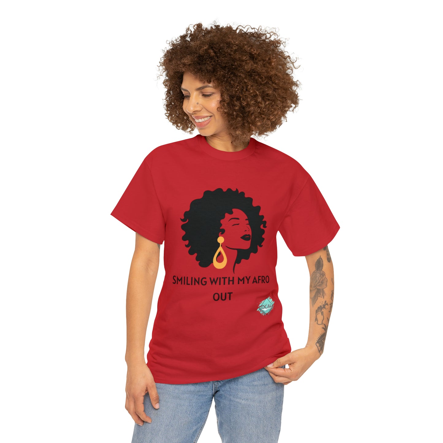 DCAL Graphic Tees "Afro Out" Unisex Heavy Cotton Tee