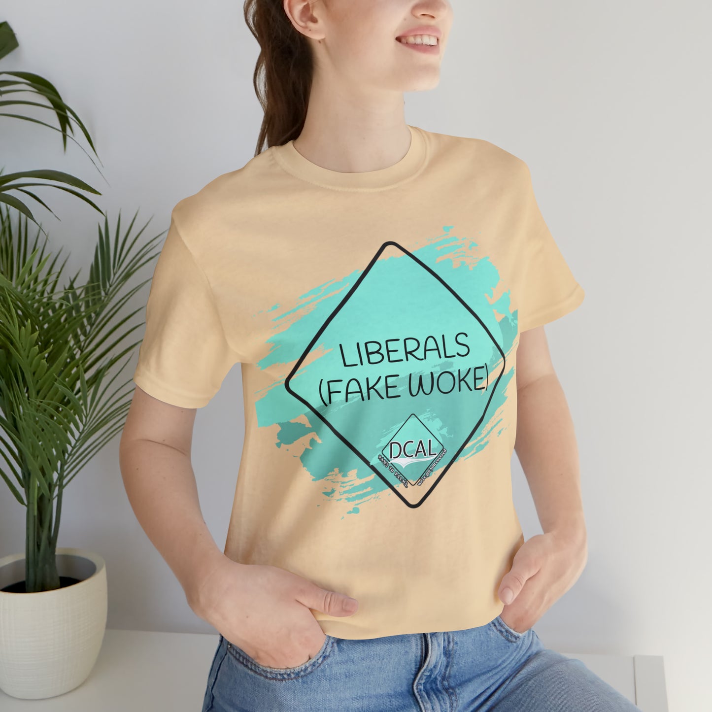 DCAL Graphic Tees "Fake Woke" Unisex Jersey Short Sleeve Tee