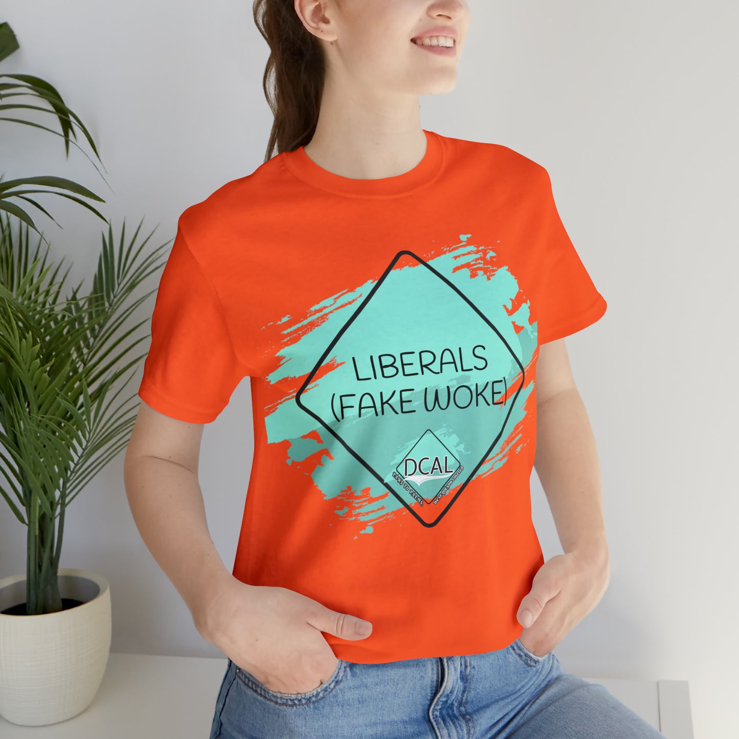 DCAL Graphic Tees "Fake Woke" Unisex Jersey Short Sleeve Tee