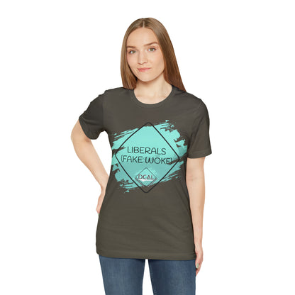 DCAL Graphic Tees "Fake Woke" Unisex Jersey Short Sleeve Tee