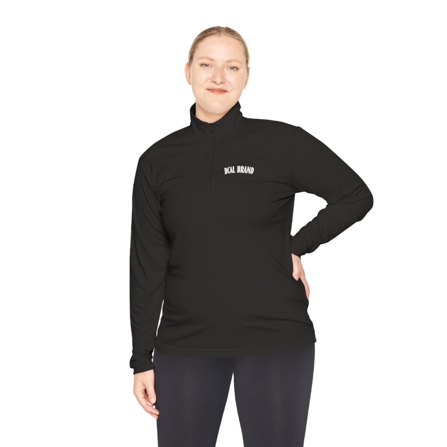 DCAL Brown Collection Unisex Quarter-Zip Pullover