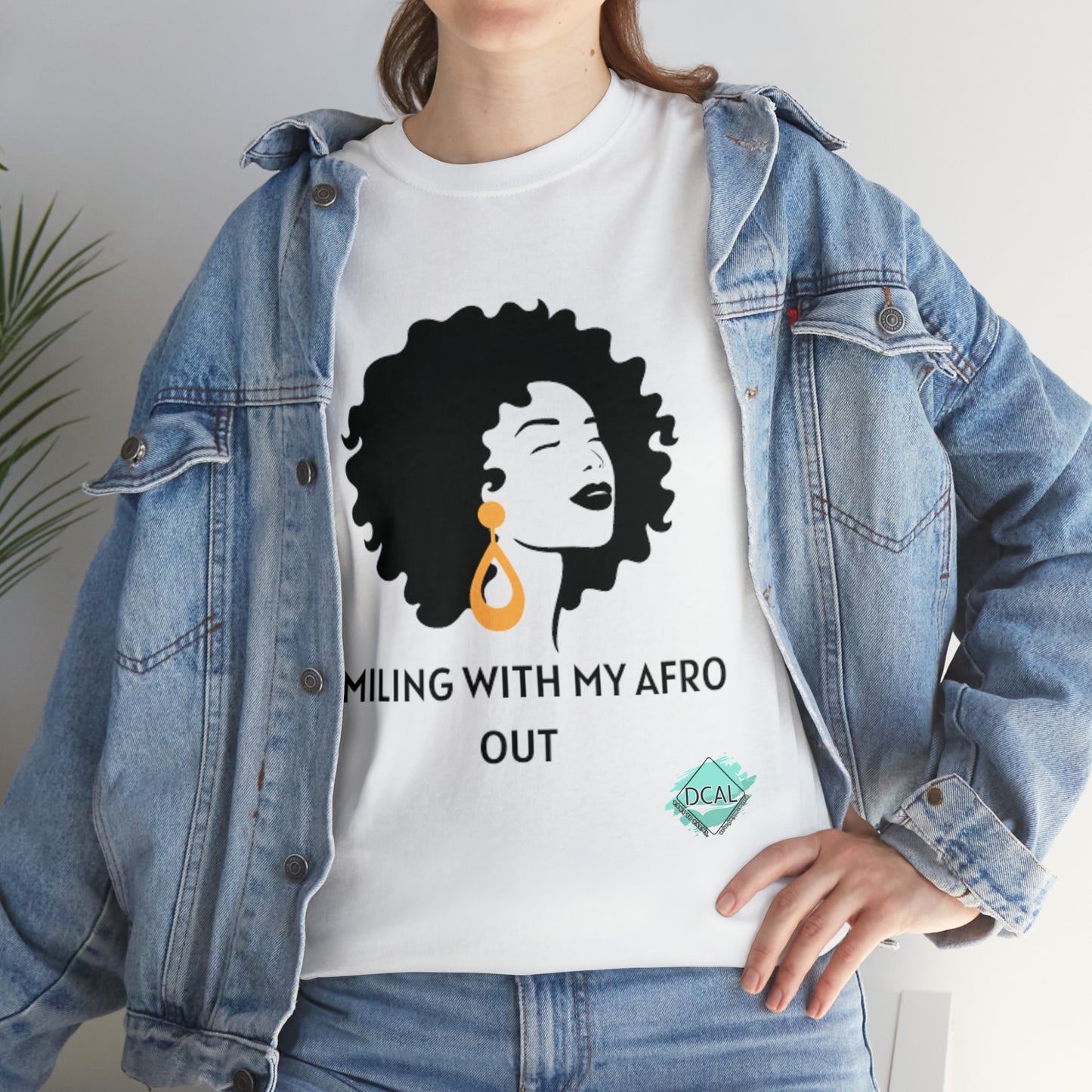 DCAL Graphic Tees "Afro Out" Unisex Heavy Cotton Tee
