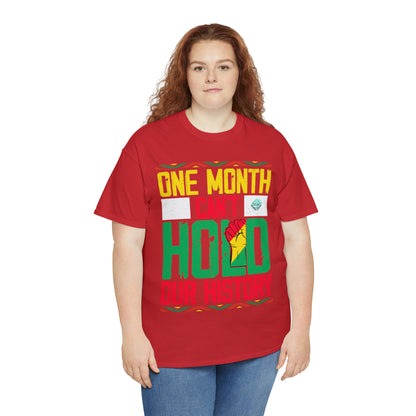 DCAL Juneteenth "Can't Hold Our History" Unisex Heavy Cotton Tee