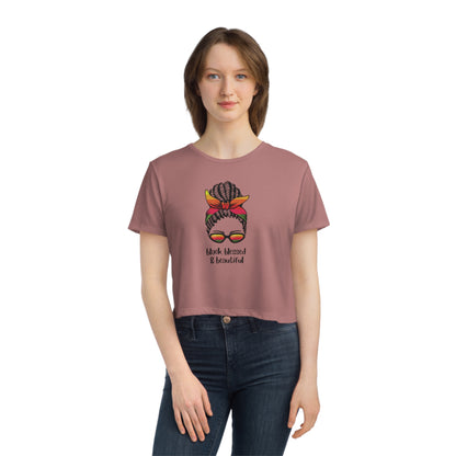 DCAL Graphic Women's Flowy Cropped Tee