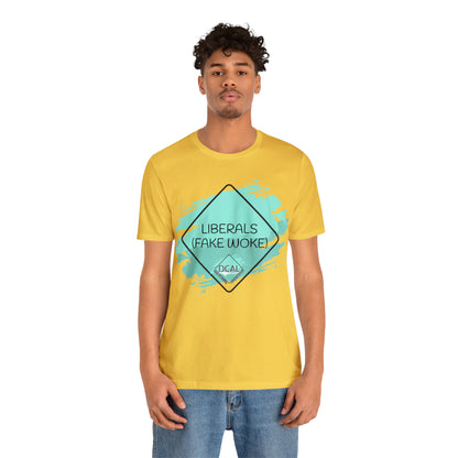 DCAL Graphic Tees "Fake Woke" Unisex Jersey Short Sleeve Tee