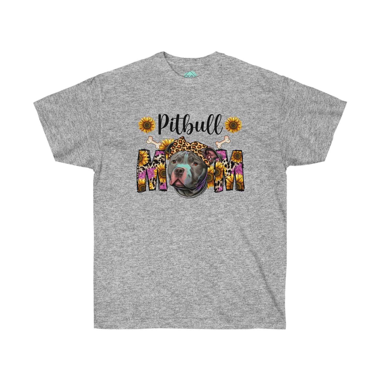 DCAL Pitbull Passion "Pitbull Mom" Unisex Ultra Cotton Tee