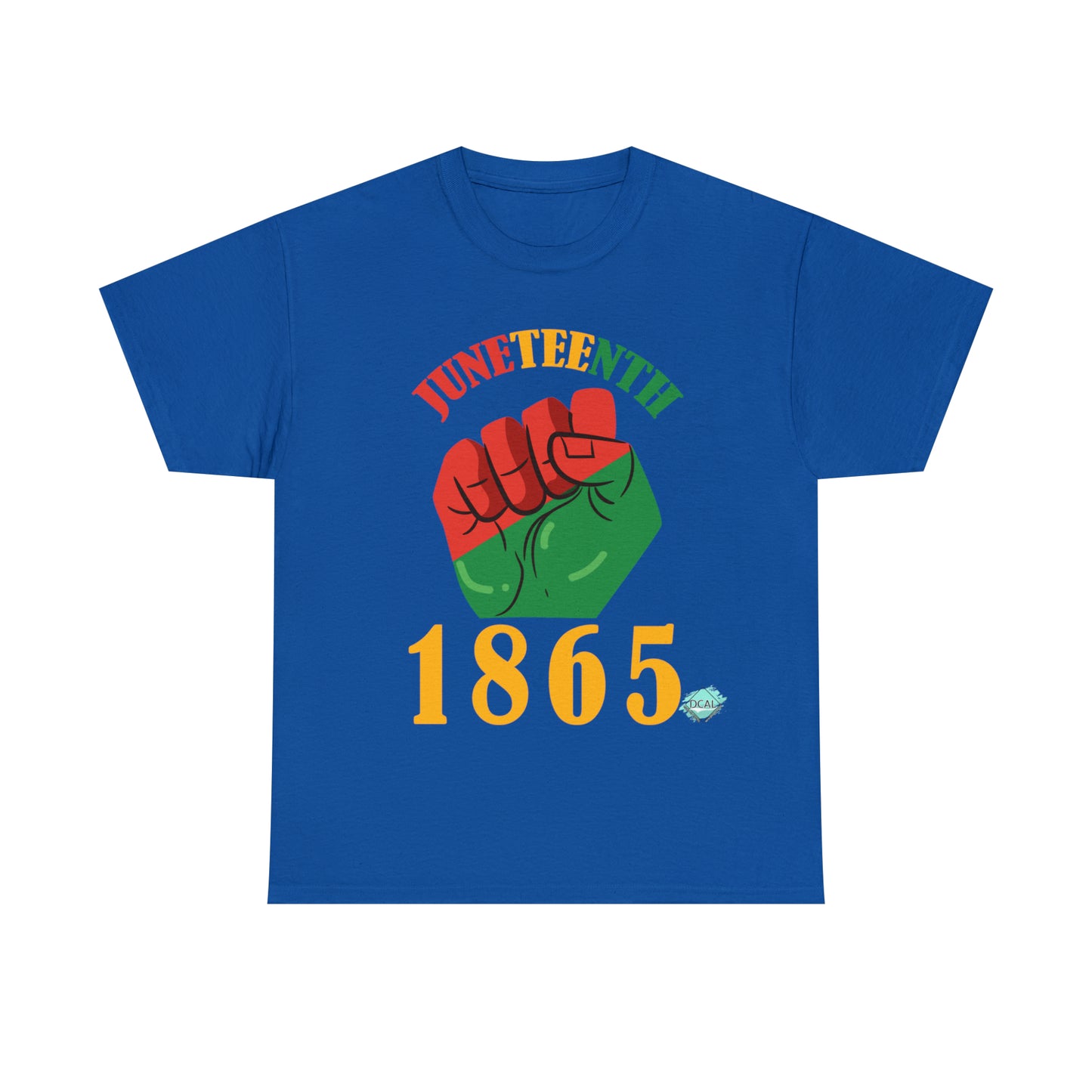 DCAL Juneteenth "1865 Fist" Unisex Heavy Cotton Tee
