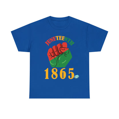 DCAL Juneteenth "1865 Fist" Unisex Heavy Cotton Tee