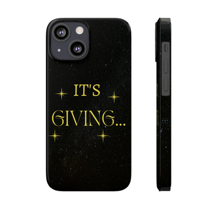 DCAL Accessories (It's Giving)Slim Phone Cases