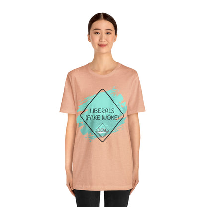 DCAL Graphic Tees "Fake Woke" Unisex Jersey Short Sleeve Tee