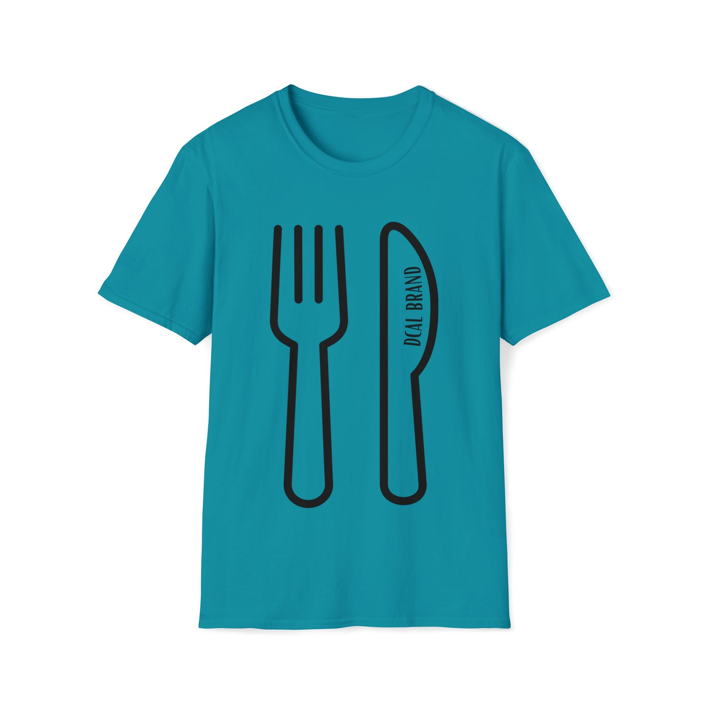 DCAL Graphic Tees Novel "Fork & Knife" Unisex Softstyle T-Shirt